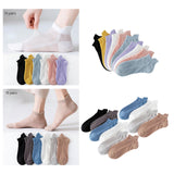 Maxbell 3xAnkle Boat Socks 10 Pairs Anti Skid Hosiery Fashion Casual Socks Short Socks woman