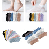 Maxbell 3xAnkle Boat Socks 10 Pairs Anti Skid Hosiery Fashion Casual Socks Short Socks woman
