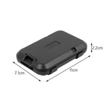 Maxbell 2xBank Card Holder Portable Card Case Wallet for ID Card Credit Cards Protector Black