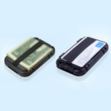 Maxbell 4xBank Card Holder Portable Card Case Wallet for ID Card Credit Cards Protector Black