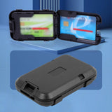 Maxbell 2xBank Card Holder Portable Card Case Wallet for ID Card Credit Cards Protector Black