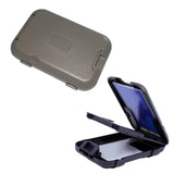 Maxbell 2xBank Card Holder Portable Card Case Wallet for ID Card Credit Cards Protector Gray