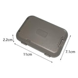 Maxbell 2xBank Card Holder Portable Card Case Wallet for ID Card Credit Cards Protector Gray