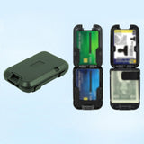 Maxbell 3xBank Card Holder Portable Card Case Wallet for ID Card Credit Cards Protector Green