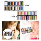 Maxbell 2xFace Body Paint Set 12Colors Theatre Rave Face Paint Painting Makeup Palette Style A