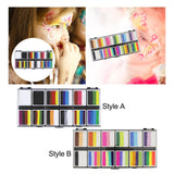 Maxbell 2xFace Body Paint Set 12Colors Theatre Rave Face Paint Painting Makeup Palette Style A