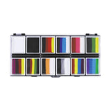 Maxbell 2xFace Body Paint Set 12Colors Theatre Rave Face Paint Painting Makeup Palette Style A
