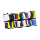 Maxbell 2xFace Body Paint Set 12Colors Theatre Rave Face Paint Painting Makeup Palette Style A
