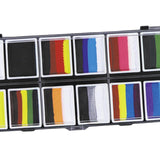 Maxbell 2xFace Body Paint Set 12Colors Theatre Rave Face Paint Painting Makeup Palette Style A