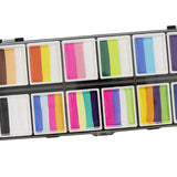 Maxbell 2xFace Body Paint Set 12Colors Theatre Rave Face Paint Painting Makeup Palette Style B