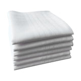 Maxbell 2x5x Men's White Handkerchiefs Pocket Square Hankies for Father Gentlemen Suit