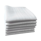Maxbell 3x5x Men's White Handkerchiefs Pocket Square Hankies for Father Gentlemen Suit