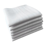 Maxbell 3x5x Men's White Handkerchiefs Pocket Square Hankies for Father Gentlemen Suit