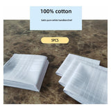 Maxbell 2x5x Men's White Handkerchiefs Pocket Square Hankies for Father Gentlemen Suit