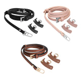 Maxbell 4xLuggage Straps Parts Bag Strap for Briefcase Clutch Bag Purse Brown