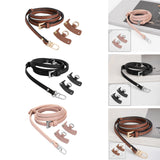 Maxbell 3xLuggage Straps Parts Bag Strap for Briefcase Clutch Bag Purse Brown