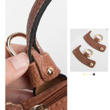 Maxbell 4xLuggage Straps Parts Bag Strap for Briefcase Clutch Bag Purse Brown