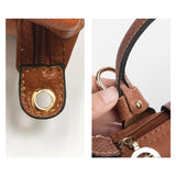 Maxbell 6xLuggage Straps Parts Bag Strap for Briefcase Clutch Bag Purse Brown