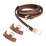 Maxbell 4xLuggage Straps Parts Bag Strap for Briefcase Clutch Bag Purse Brown