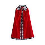 Maxbell 3xKing Cape King Robe Cloak Costume Accessory for Masquerade Carnival Dress up 130cm for Adults
