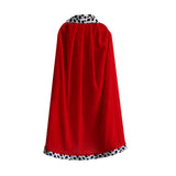 Maxbell 5xKing Cape King Robe Cloak Costume Accessory for Masquerade Carnival Dress up 130cm for Adults