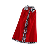 Maxbell 2xKing Cape King Robe Cloak Costume Accessory for Masquerade Carnival Dress up 130cm for Adults