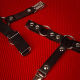 Maxbell 5xElastic Punk Gothic Garter Leg Chain Punk Garter Belt for Halloween Festival