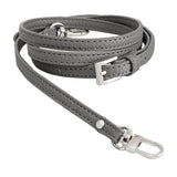 Maxbell 4xLeather Bag Strap Replacement Universal Shoulder Strap for Shoulder Handbags Gray