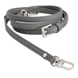 Maxbell 3xLeather Bag Strap Replacement Universal Shoulder Strap for Shoulder Handbags Gray