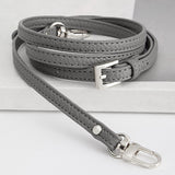 Maxbell 4xLeather Bag Strap Replacement Universal Shoulder Strap for Shoulder Handbags Gray