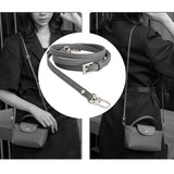 Maxbell 4xLeather Bag Strap Replacement Universal Shoulder Strap for Shoulder Handbags Gray