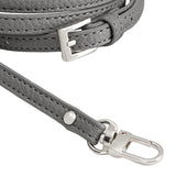 Maxbell 2xLeather Bag Strap Replacement Universal Shoulder Strap for Shoulder Handbags Gray