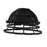 Maxbell 2xCage Hoop Skirt Petticoat Lolita Crinoline Underskirt for Wedding Prom Dress Black