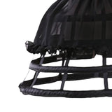 Maxbell 3xCage Hoop Skirt Petticoat Lolita Crinoline Underskirt for Wedding Prom Dress Black