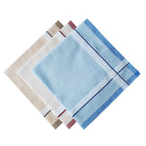 Maxbell 2x6Pcs Cotton Men's Handkerchiefs Pocket Square Hankies for Casual Formal Prom
