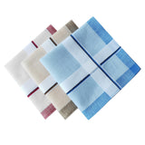 Maxbell 2x6Pcs Cotton Men's Handkerchiefs Pocket Square Hankies for Casual Formal Prom