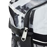 Maxbell 3xPVC Tote Durable Purse Clear Bags Stadium for Camping Sports Events Shopping Black