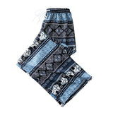 Maxbell 3xYoga Pants Boho Thai Beach Baggy Pants Hippy Female Harem Trousers Blue