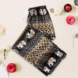 Maxbell 3xYoga Pants Boho Thai Beach Baggy Pants Hippy Female Harem Trousers Orange