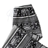Maxbell 3xYoga Pants Boho Thai Beach Baggy Pants Hippy Female Harem Trousers White Fish Scale