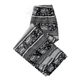 Maxbell 2xYoga Pants Boho Thai Beach Baggy Pants Hippy Female Harem Trousers White Fish Scale