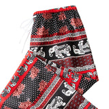 Maxbell 2xYoga Pants Boho Thai Beach Baggy Pants Hippy Female Harem Trousers Red