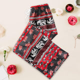 Maxbell 3xYoga Pants Boho Thai Beach Baggy Pants Hippy Female Harem Trousers Red