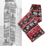 Maxbell 2xYoga Pants Boho Thai Beach Baggy Pants Hippy Female Harem Trousers Red