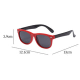 Maxbell Kids Sunglasses Cute Costume Sun Protection Pool Beach Cosplay UV400 Glasses Red Black