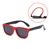 Maxbell Kids Sunglasses Cute Costume Sun Protection Pool Beach Cosplay UV400 Glasses Red Black
