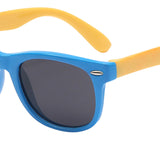 Maxbell Kids Sunglasses Cute Costume Sun Protection Pool Beach Cosplay UV400 Glasses Blue Yellow