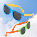 Maxbell Kids Sunglasses Cute Costume Sun Protection Pool Beach Cosplay UV400 Glasses Blue Yellow