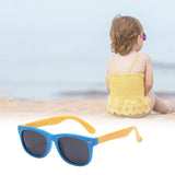 Maxbell Kids Sunglasses Cute Costume Sun Protection Pool Beach Cosplay UV400 Glasses Blue Yellow