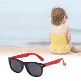 Maxbell Kids Sunglasses Cute Costume Sun Protection Pool Beach Cosplay UV400 Glasses Black Red